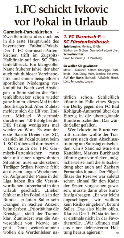 Ga-Pa Tagblatt vom 01.10.2016