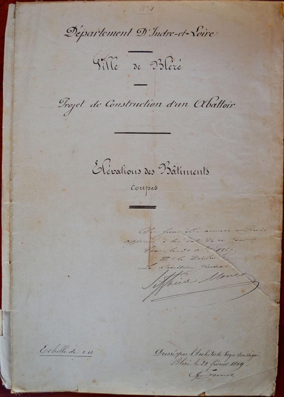 Dossier de plans du 20 février 1869