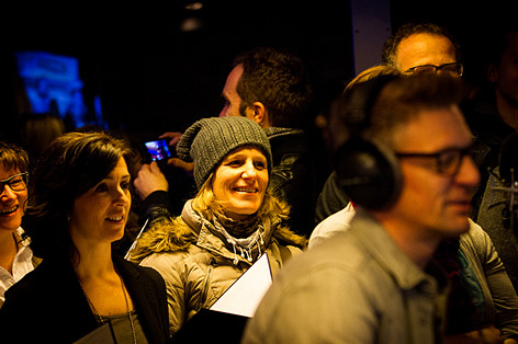 Der Chor Ars Musica Gast im gläsernen Studio