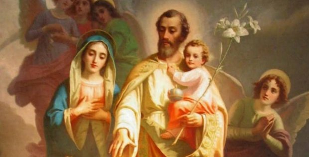 Resultado de imagen para san josé postrado ante el Niño Jesús en oración