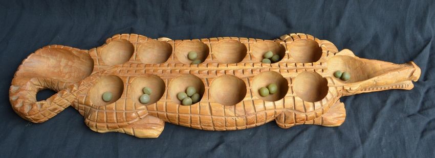 Jeu africain billes en bois clearance