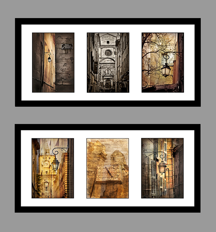 Aix en Provence-ruelles / Aix en Provence-photomontages.