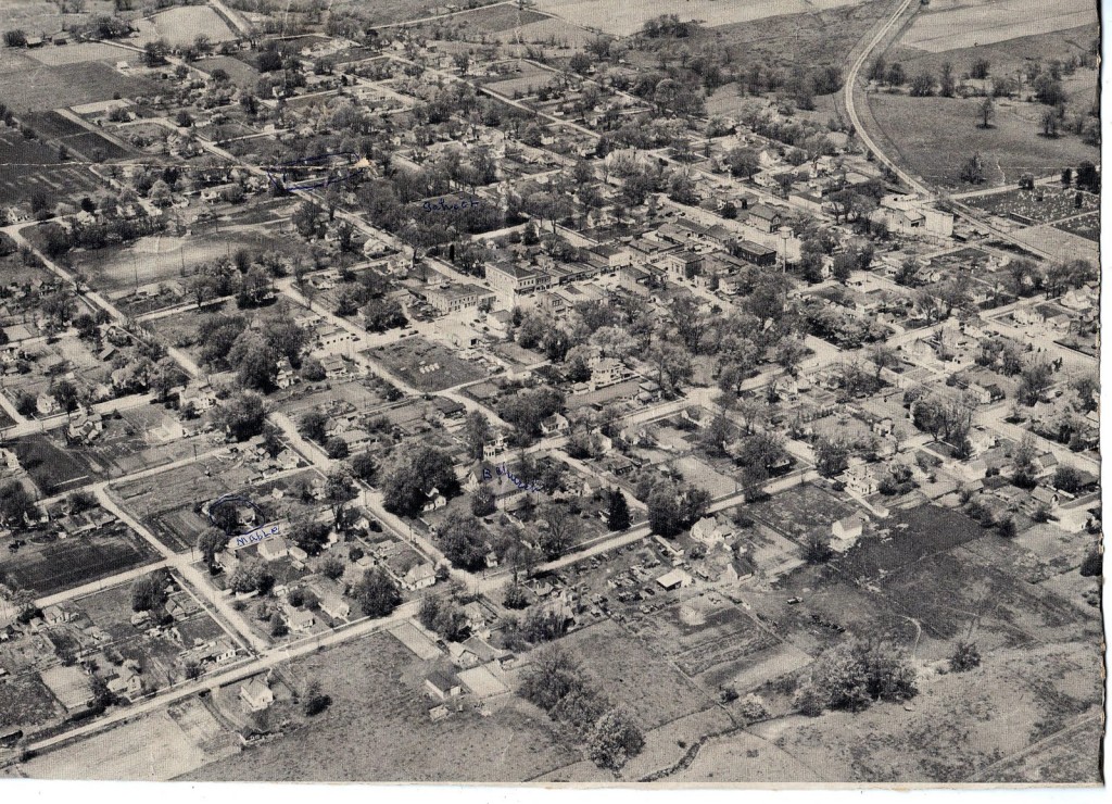 Blandinsville, IL - aerial view