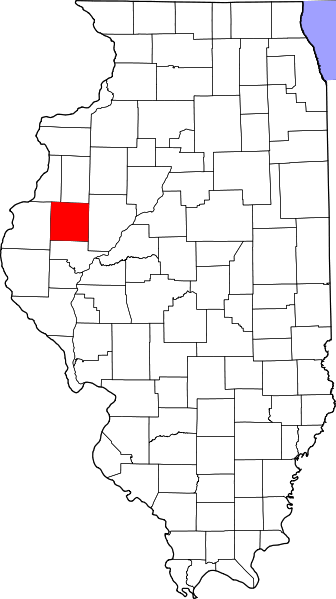 McDonough County is the red square
