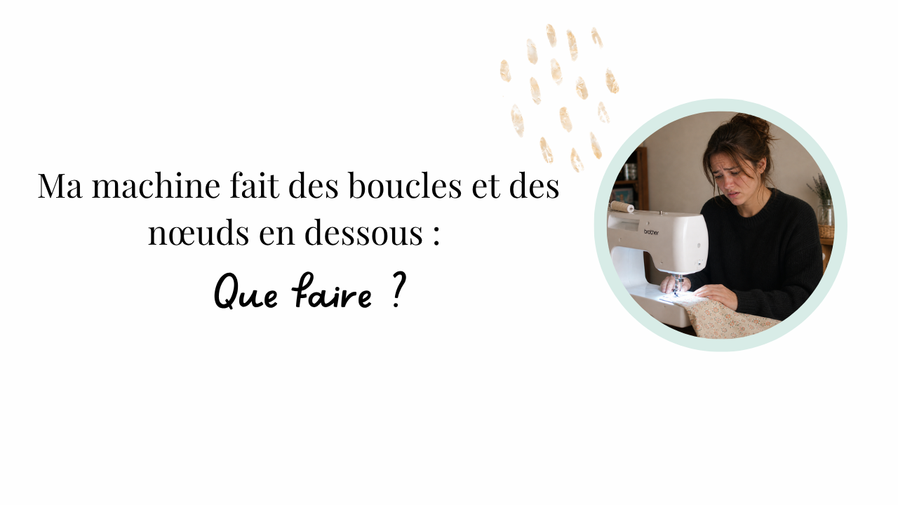 Ma machine fait des boucles et des nœuds en dessous : que faire ?