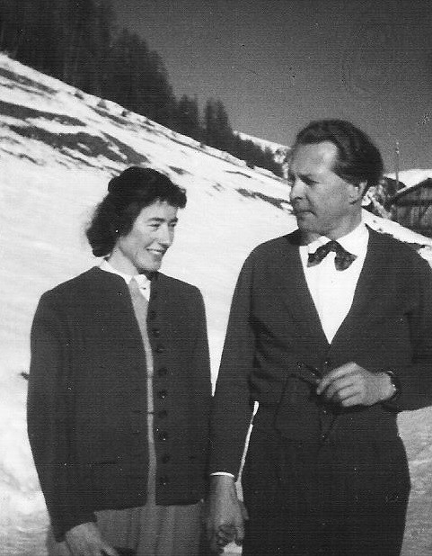 Willy Schürer Jugendfreund mit 1.Frau Hannah von Gosen in Graubünden 1949