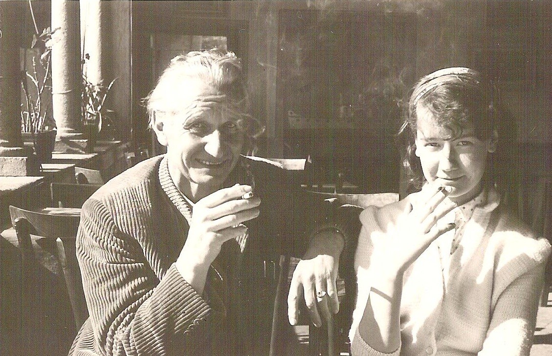 Otto und Tochter Angelika 1958