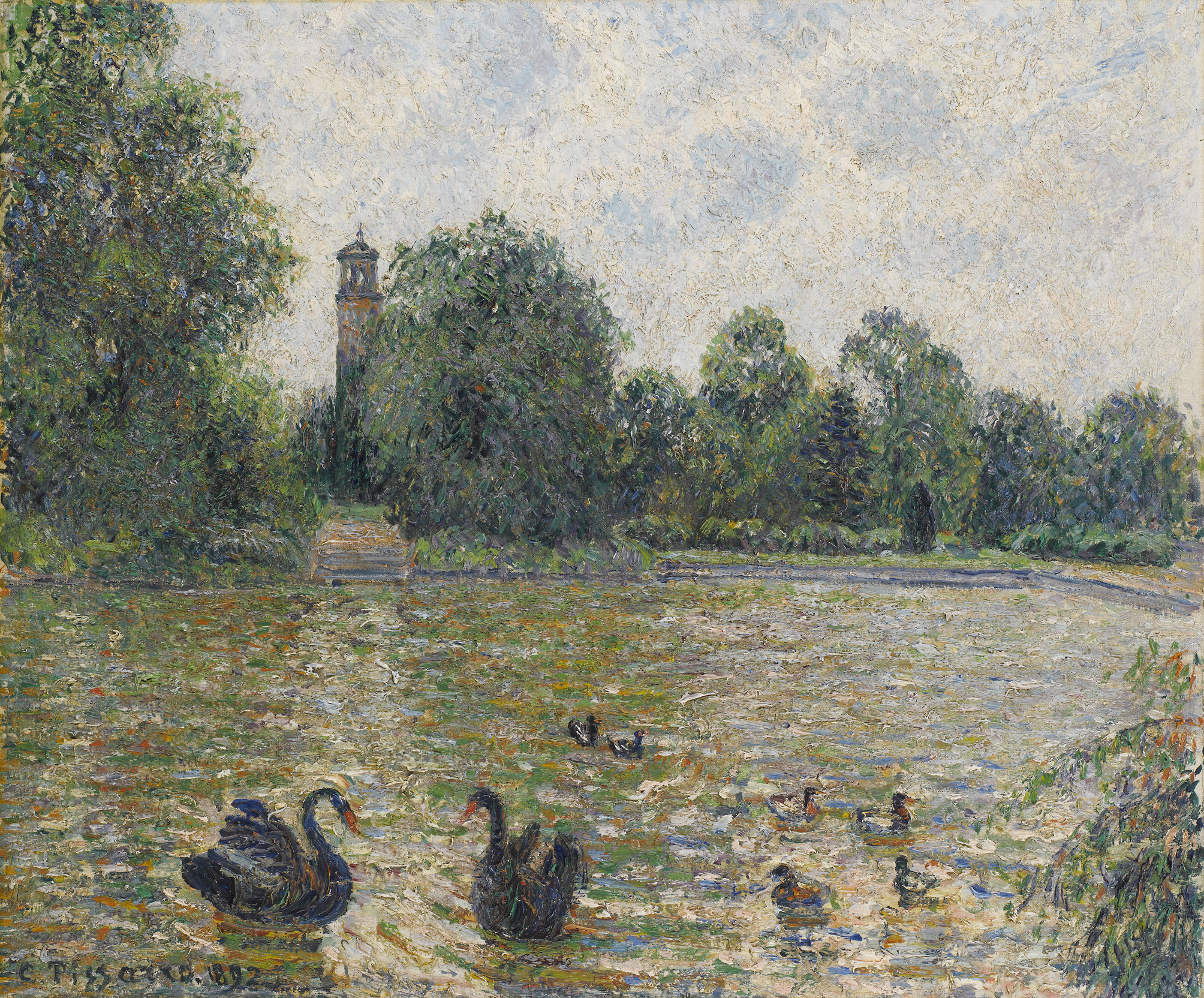 Camille Pissarro, Pièce d'eau à Kew, Londres, sold for CHF 902.000