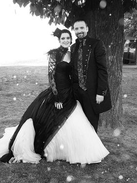 gothic brautkleider, schwarze brautkleider
