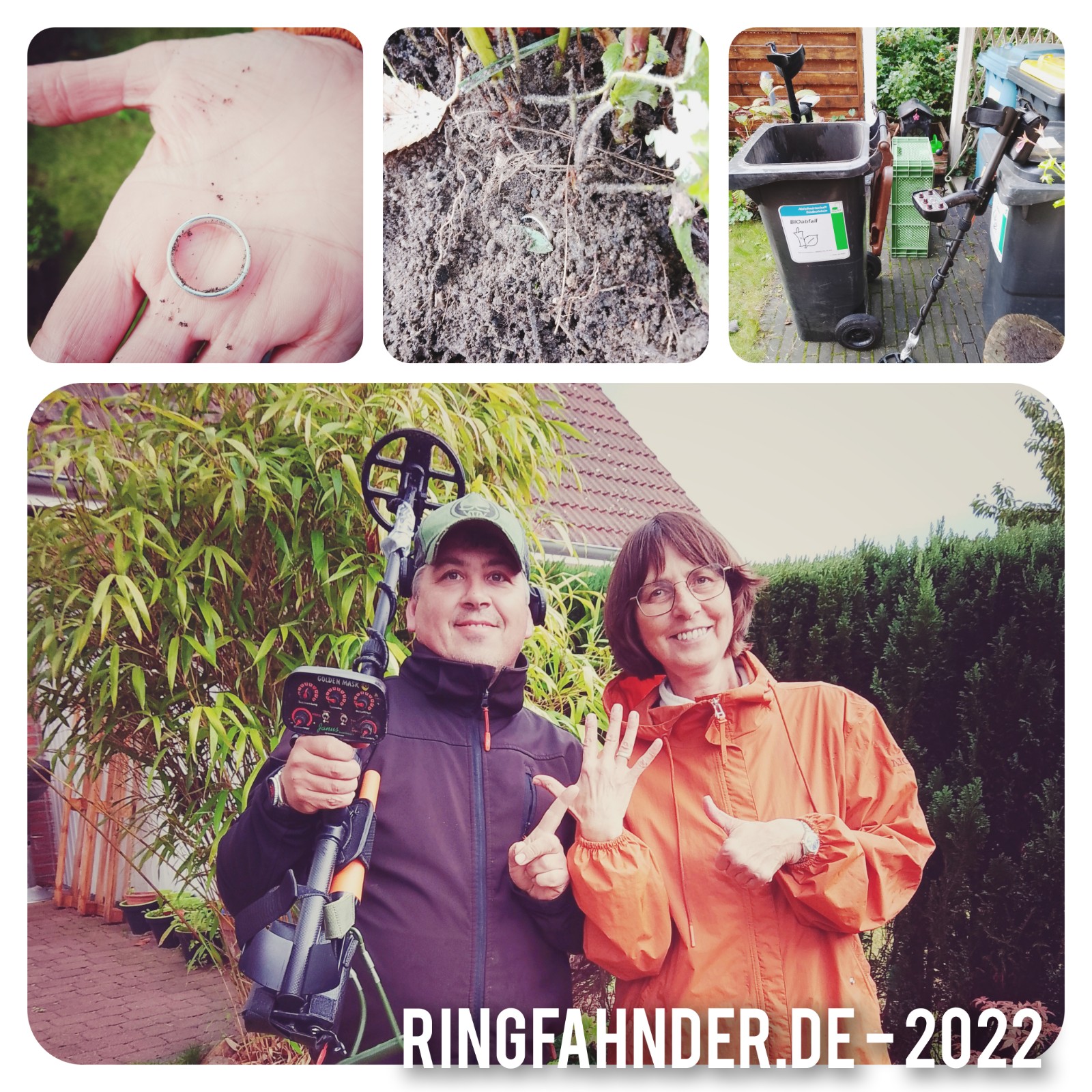 Ehering im Garten wiedergefunden! Hamburg! 