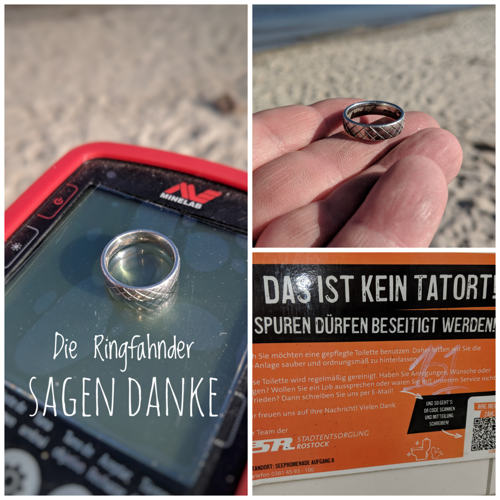 Warnemünde Ehering gefunden!