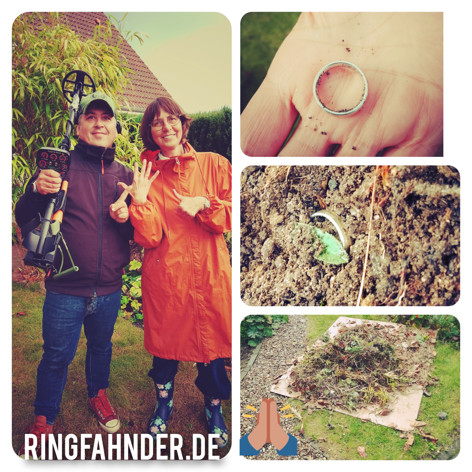 Ehering im Garten verloren? Was tun?