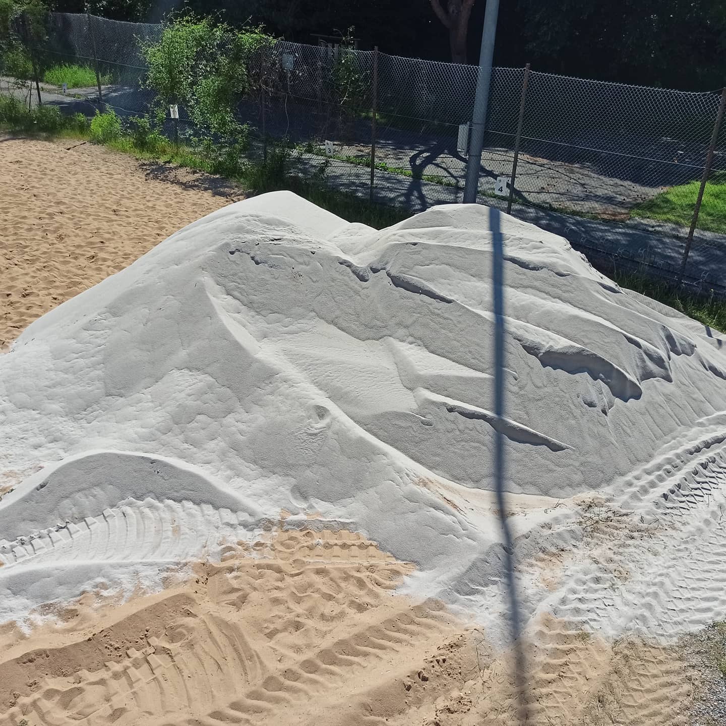 80 Tonnen Sand!