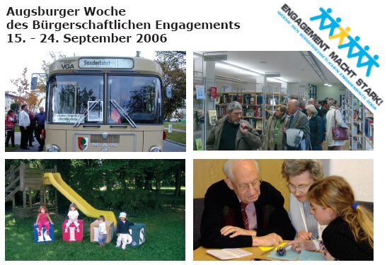 Bundesweite Woche des bürgerschaftlichen Engagements 2006 in Augsburg vom 15. bis 24. September 2006