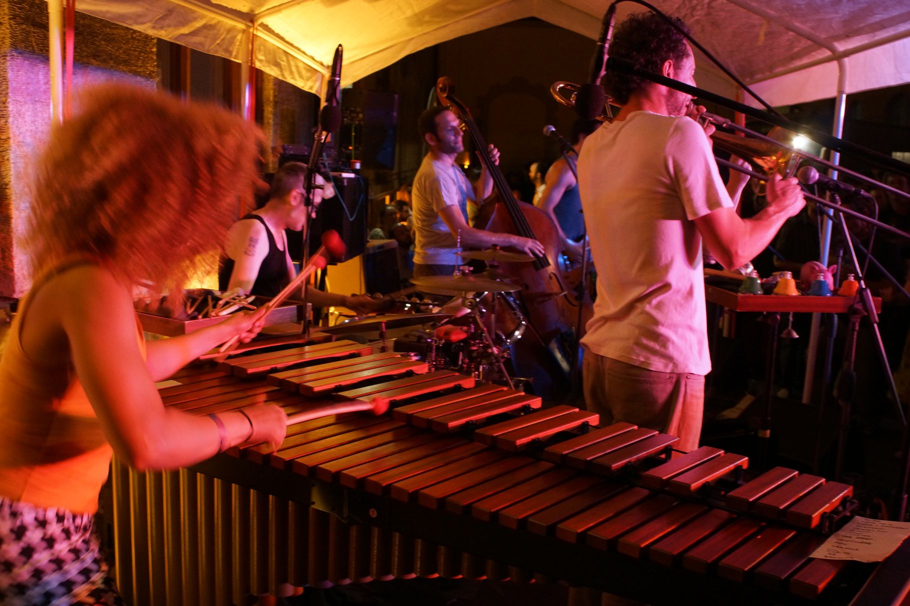 Konzerte im Bürgerhof 04.07.2013 Orchestre Tout Puissant Marcel Duchamp - Freiwilligen-Zentrum Augsburg - Foto: Crayfish