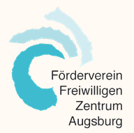 Logo des Fördervereins ein Wirbel in Türkis