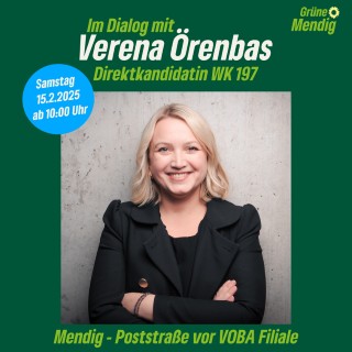 Infostand mit Verena Örenbas