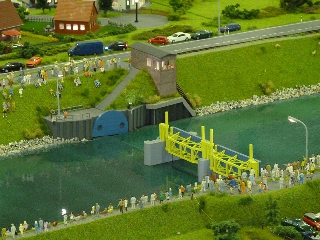 Sperrwerk in Miniausgabe