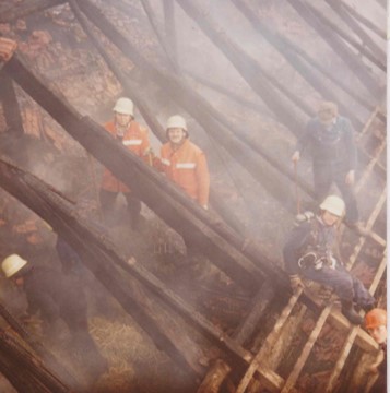 Feuer auf dem Hof Petersmann 1982