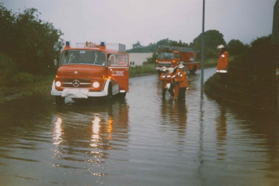 Hochwasser nach Regenfällen 1993