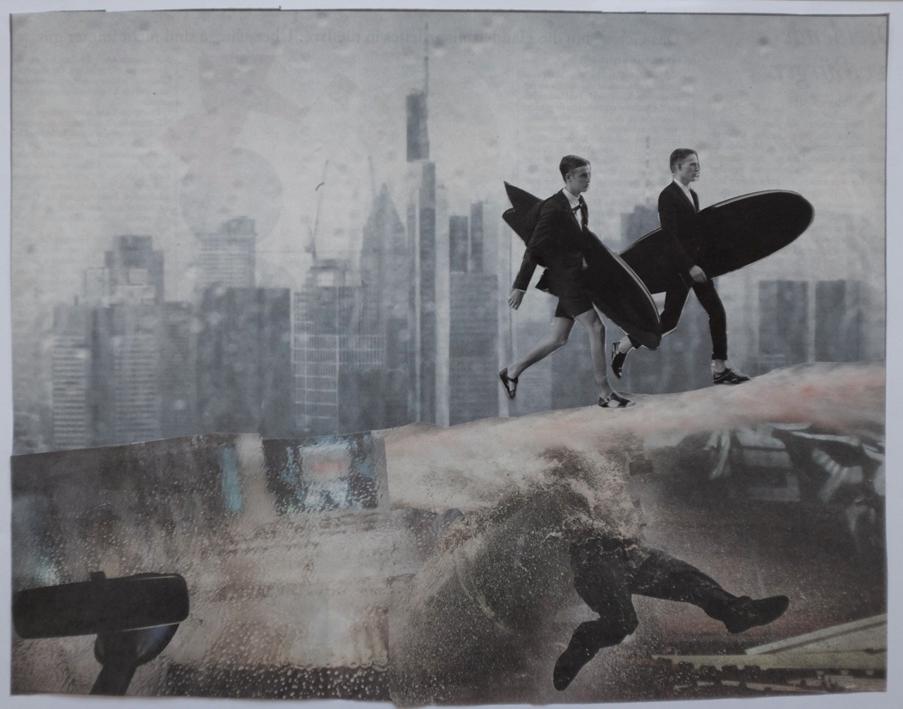  Sweep - von Handcut Paper Collage (31cm x 24cm) © Edel Seebauer
