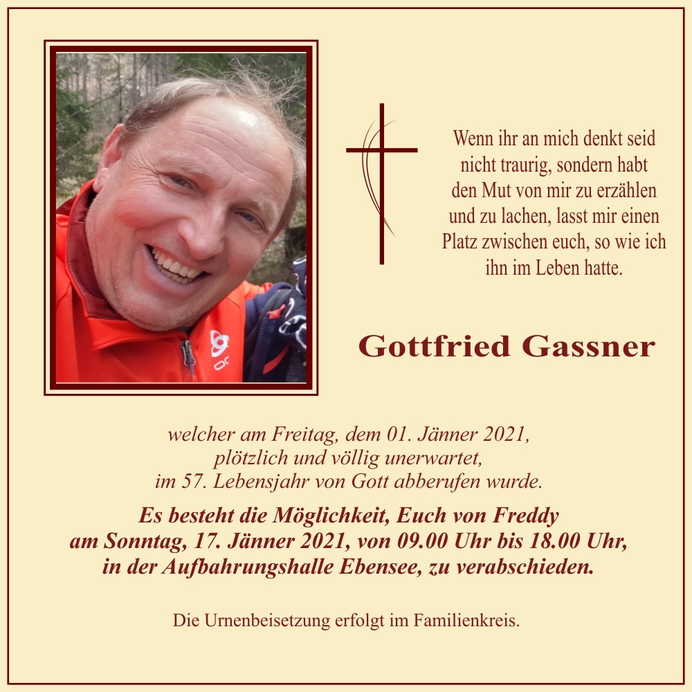 Gottfried "Freddy" Gassner †