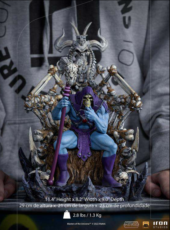 Skeletor Deluxe on Throne 1/10 Masters of the Universe 29cm Statue Iron Studios 