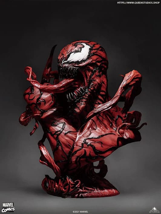Carnage 1/1 Life-Size Marvel / Venom Comics Büste 74cm Queen Studios