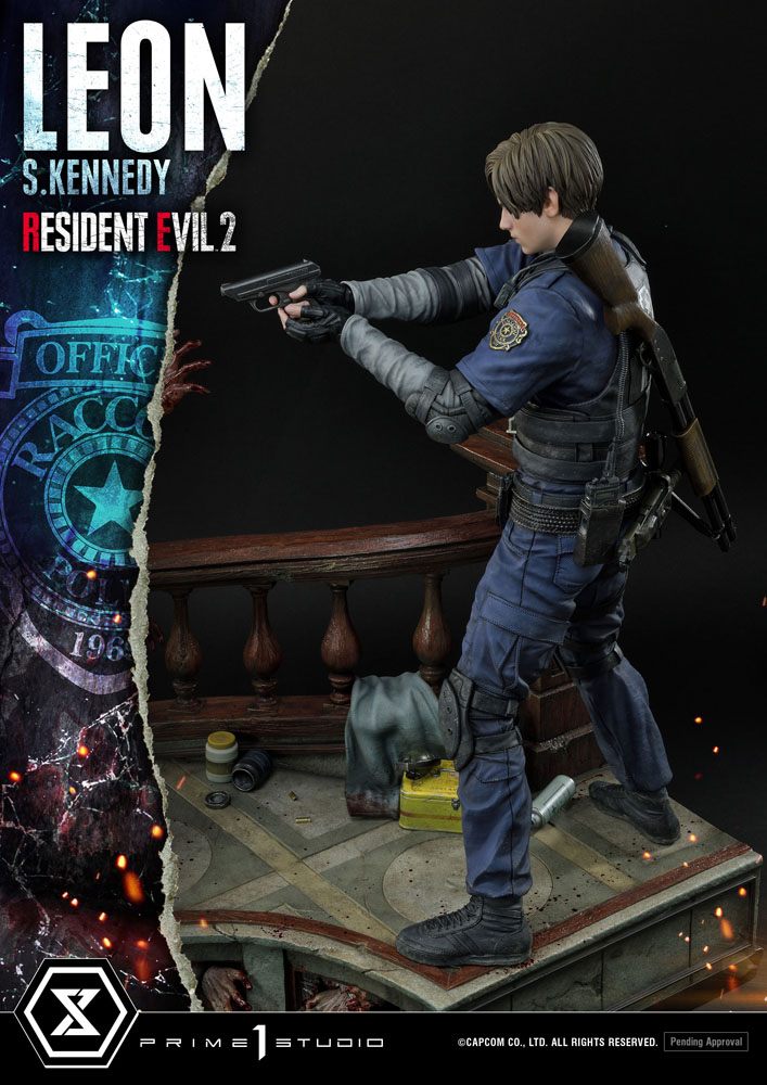 Leon S. Kennedy Resident Evil 2 Statue 58cm Video Game Diorama Prime 1