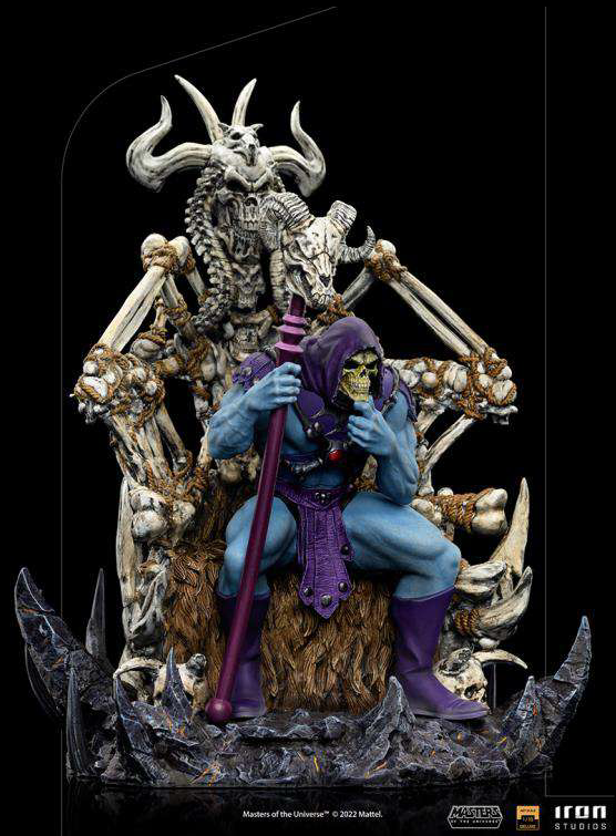 Skeletor Deluxe on Throne 1/10 Masters of the Universe 29cm Statue Iron Studios 