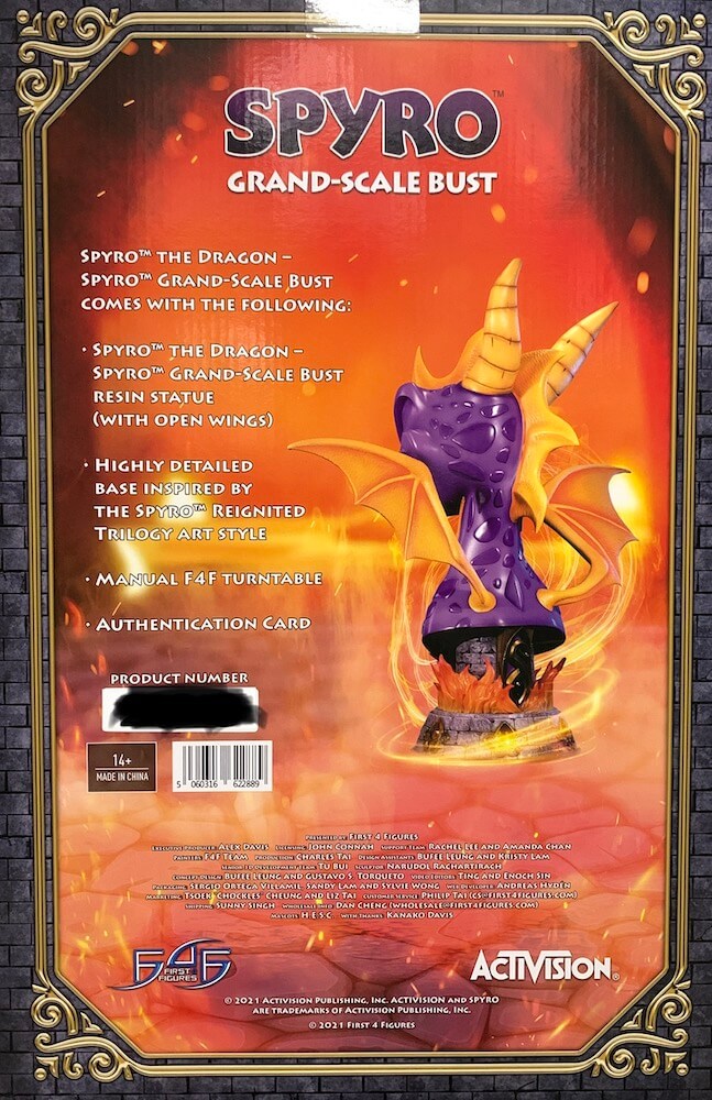 Spyro 1/2 Reignited Trilogy Grand Scale Büste 38cm Video Game Statue First 4 Figures