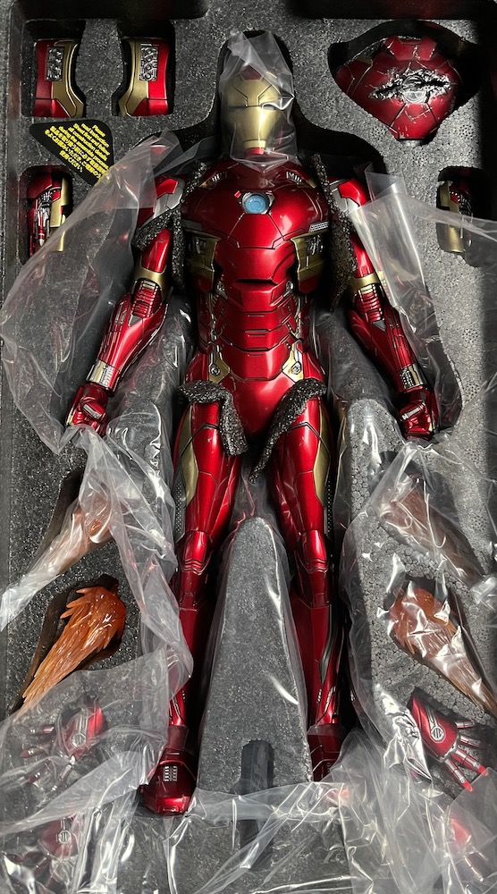 Iron Man Mark XLVI 1/6 Iron Man Movie Masterpiece Diecast Marvel Avengers Actionfigur 32cm Sideshow Exclusive Hot Toys 