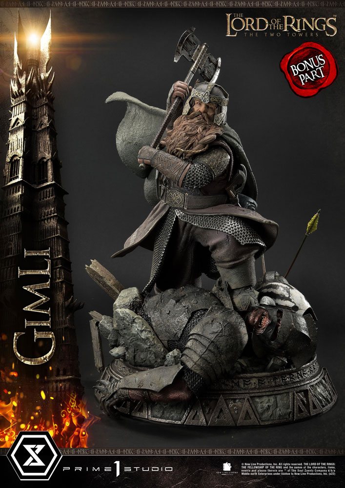Gimli Bonus Version 1/4 Der Herr der Ringe Die zwei Türme Statue