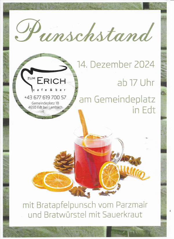 Punschstand ab 17 Uhr