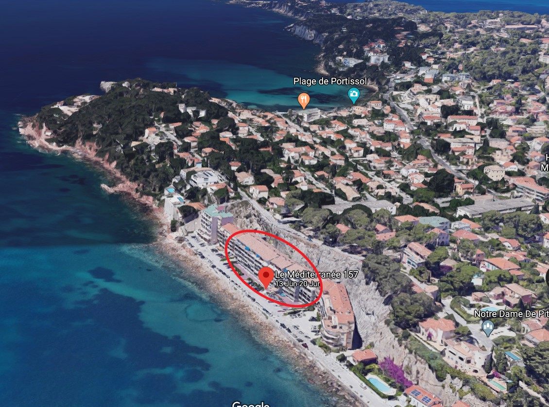 Vue satellite résidence Méditerranée Corniche des Baux Sanary