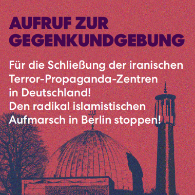 Berlin: Gegendemo zum Aufmarsch iranischer Regimeanhänger