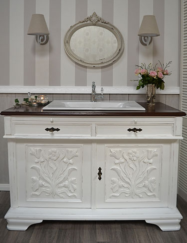 Nostalgische Waschtische - Land & Liebe Badmöbel Landhaus