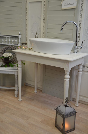 Shabby-Chic Waschtische - Land & Liebe Badmöbel Landhaus