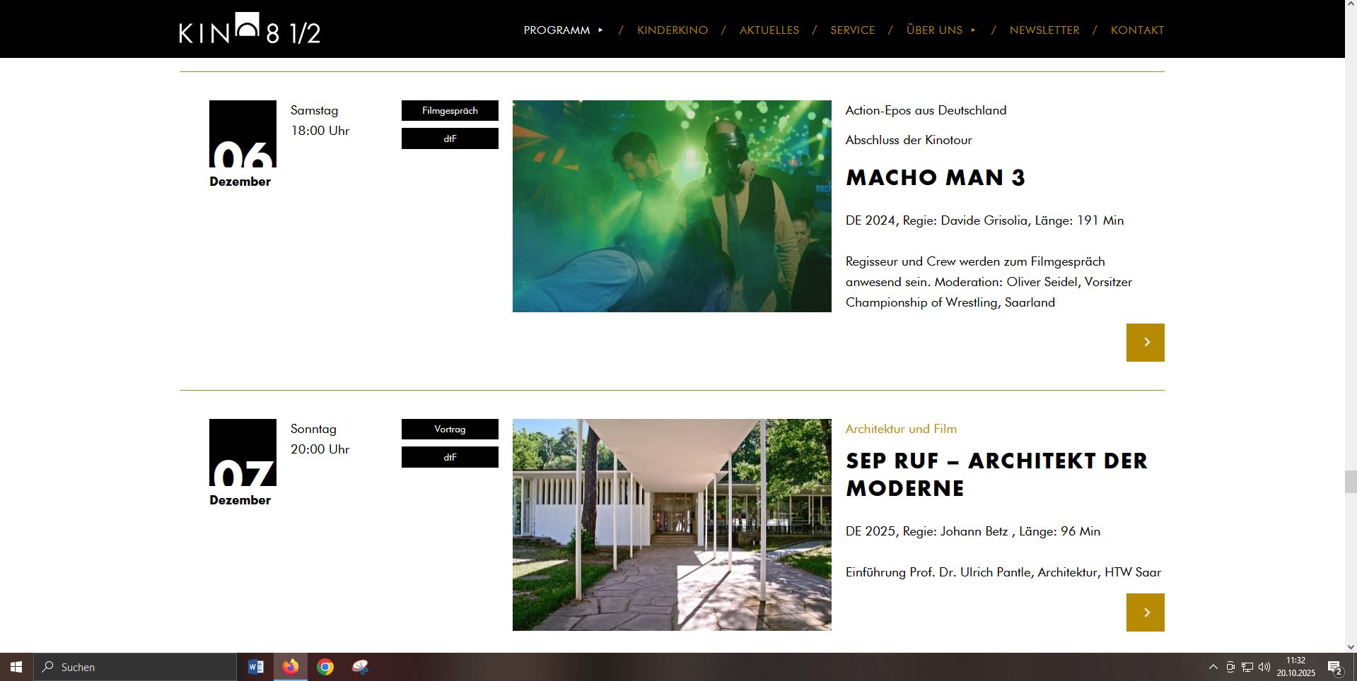 Quelle/Screenshot: www.kinoachteinhalb.de