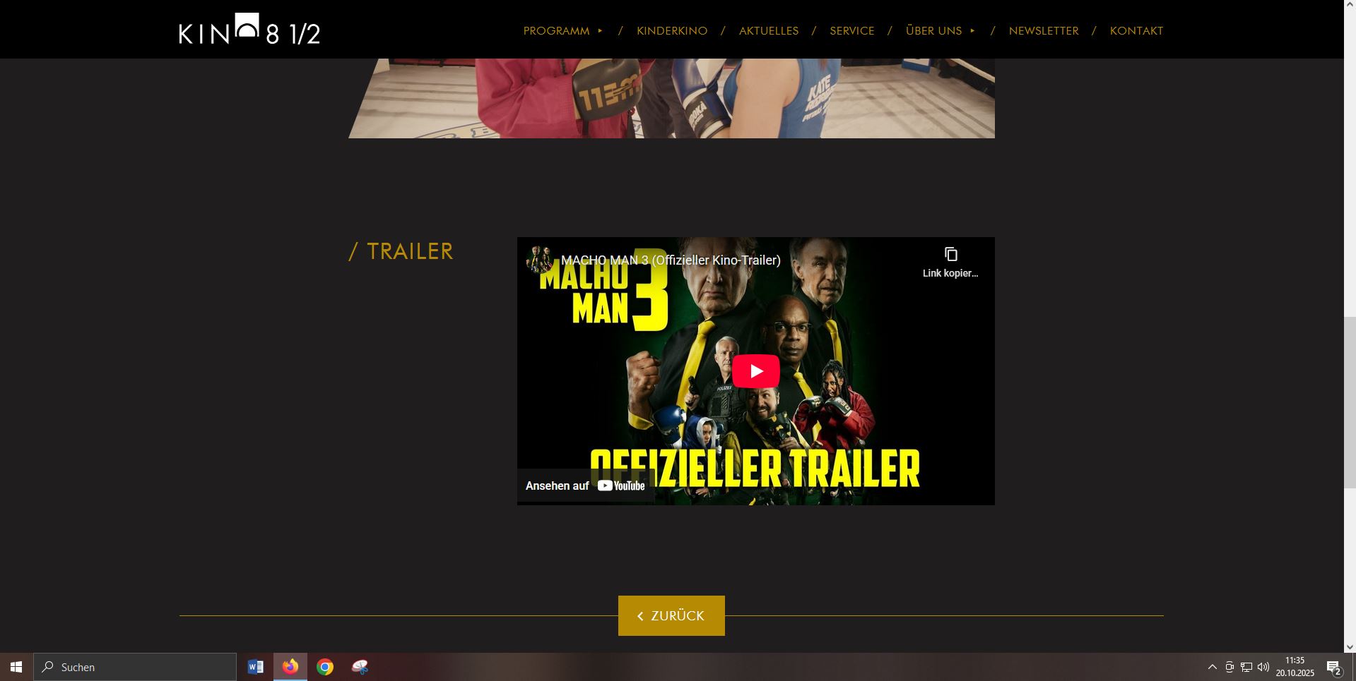 Quelle/Screenshot: www.kinoachteinhalb.de