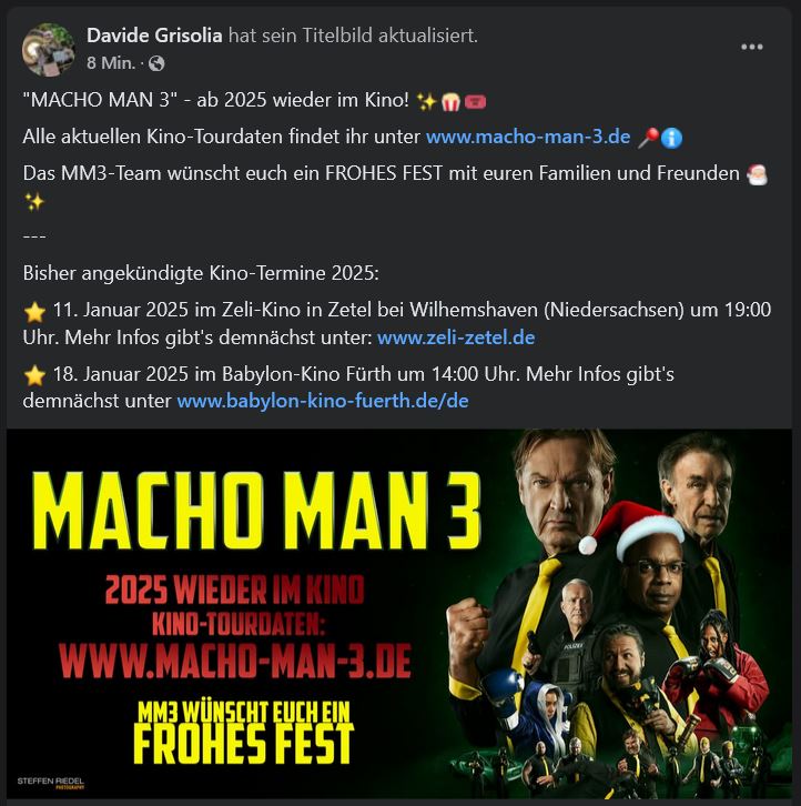 Beitrag auf Facebook (Davide Grisolia, 11. Dezember 2024)