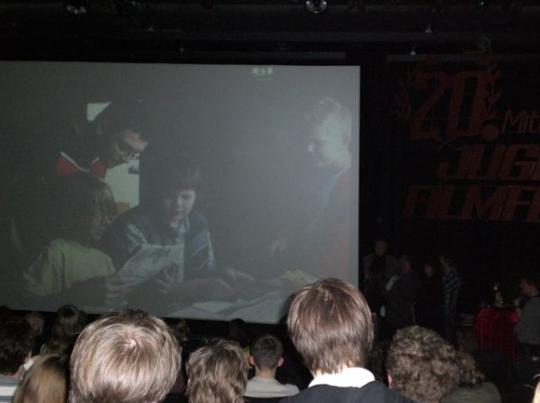 2008: Die Aufführung von "Die zeitreisenden Lottozahlen" beim 20. Mittelfränkischen Jugendfilmfestival im Nürnberger Multiplexkino Cinecitta' 