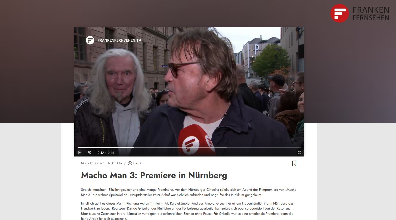 Quelle/Vorschau/Screenshot: www.frankenfernsehen.tv
