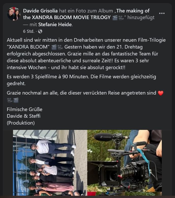 [Facebook-Beitrag vom 31. August 2025]