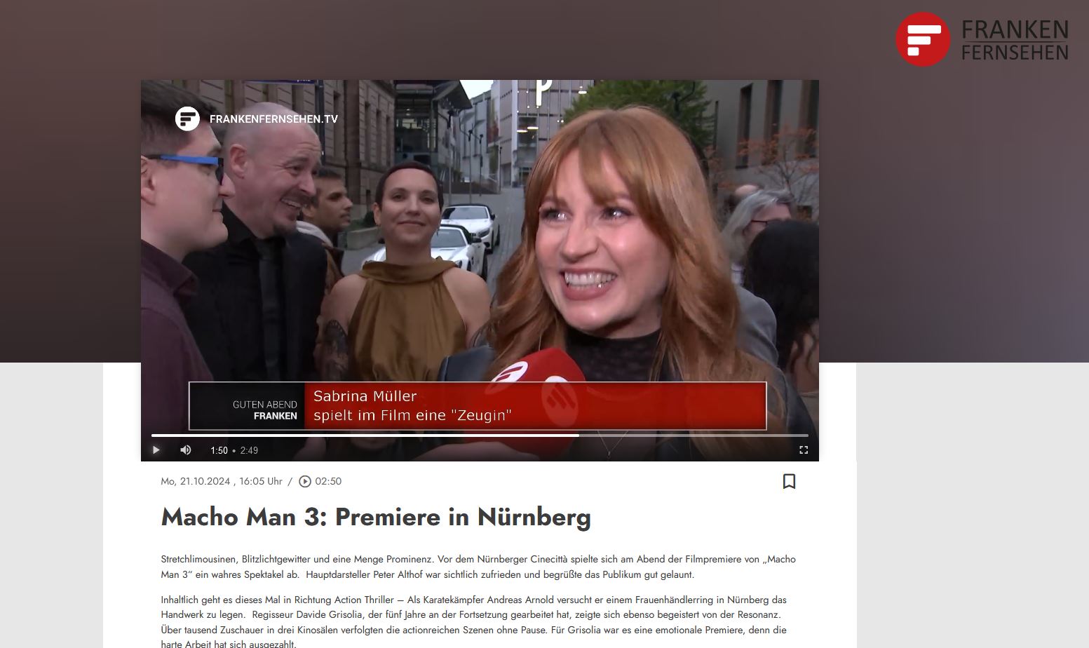 Quelle/Vorschau/Screenshot: www.frankenfernsehen.tv