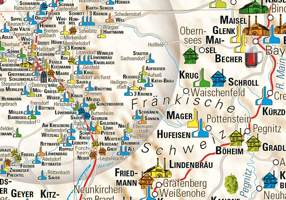 Bierkarte Deutschland Kalimedia Der Verlag Fur Besondere Karten
