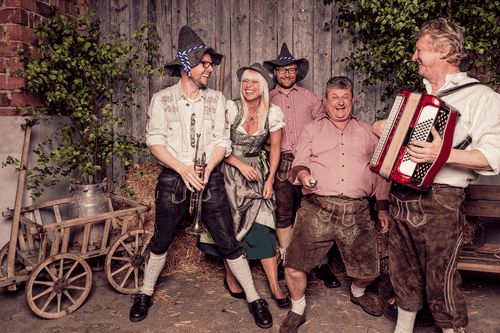 Bayern Pop Quintett auf einer Hochzeitsfeier