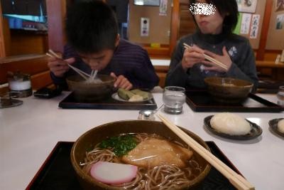 大晦日の昼食は法隆寺にて・・・年越しそば