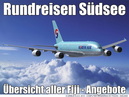 Rundreisen Südsee Insel Fiji auch Fidschi genannt Inselhopping Neuseeland Australien verbinden