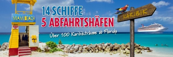 Kreuzfahrt Miami Bahamas einzeln und Karibik Kreuzfahrt ab Florida mit Flug